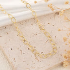 GTVOODX 16.4 Feet Gold Stainless Steel Chains for Jewelry Making Textured Cable Link Chain Spool for DIY Women Necklace Bracelet Jewelry Making Supplies with Lobster Clasps Jump Rings - color: Gold Textured Chains
