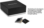 Glenor Co Jewelry Organizer Tray - 4 Stackable Trays & Lid with Mirror - 27 Slot Storage for Drawer, Dresser - Black - size: Square - 4 Trays + Lid Set - 27 Slots
