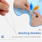 BUTUZE Tatting Shuttle Kit, 5 PCS Plastic Tatting Shuttle with Beading Needles Crochet Hooks Knitting Needles Big Eye Needles Tatting Needles for DIY Hand Lacemaking Craft Tool Weave Yarn Set - size: 5 PCS