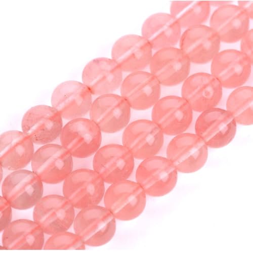 90pcs Synthetic Red Cherry Quartz Healing Gemstone 4mm (0.16 inch) Small Round Beads Gem Stone Spacer for Craft Jewelry Making GF26-4 - color: Lab Created Cherry Quartz, size: 4mm (90pcs/1 Strand)