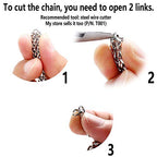 THREENEST 16.4-Feet Width 5mm Stainless Steel Wheat Chains, Permanent Craft Braided BSK Chains for Necklace Bracelet Earring Jewelry Making - color: Stainless Steel, size: Wheat Chains(width 5mm)