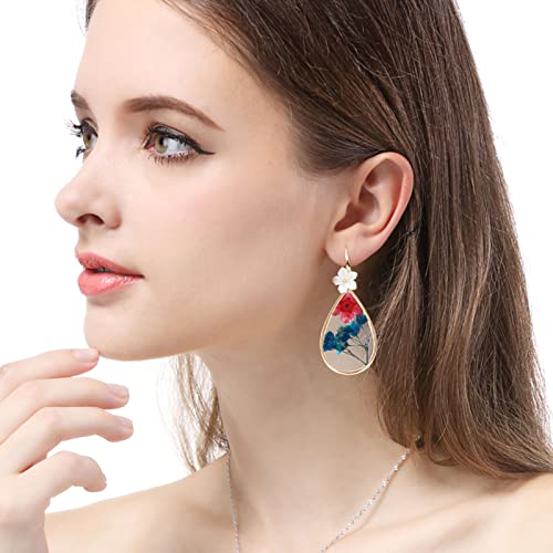 60pcs Open Bezels for Resin,Open Frame Pendant Teardrop Hollow Frame Pendants Open Back Frame Pendant for Pressed Flower,Earrings,Bracelet,DIY Crafts(K Gold,White K) - color: K Gold,White K;Teardrop