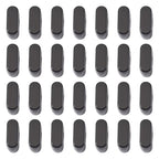 Craftora 30Pcs Black Acrylic Slider Letter I Beads Block Charm Chunky Bubble Alphabet Bead Large Hole Initials Beads for Keychain Bracelet Necklace Jewelry Making - color: Letter I