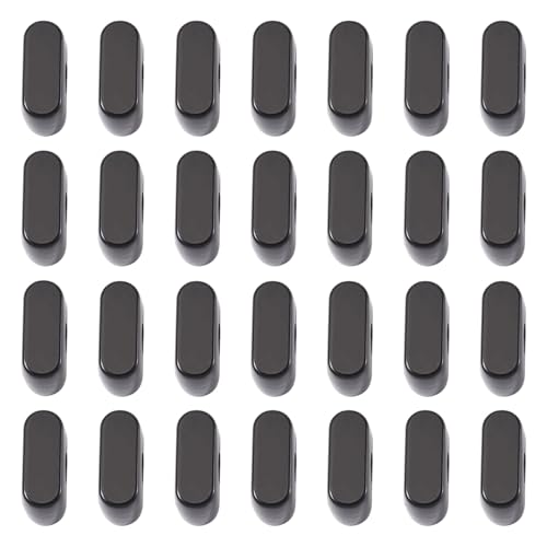 Craftora 30Pcs Black Acrylic Slider Letter I Beads Block Charm Chunky Bubble Alphabet Bead Large Hole Initials Beads for Keychain Bracelet Necklace Jewelry Making - color: Letter I