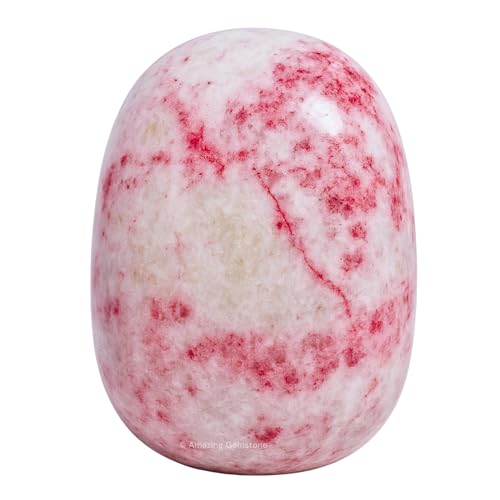 Amazing Gemstone Cinnabarite Crystal Tumbled Stones Polished Rocks - Natural Gem Stones for Healing - DIY Crystals for Protection (1 Piece) - color: Cinnabarite