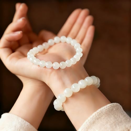 Handmade 8mm Beaded Bracelets For Men Protection Bracelet For Women Chakra Feng Shui Stretchy Handmade Lucky Money Stretchy Crystal Bracelets Best Gifts - color: Jade & Tourmaline