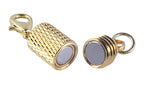 KONMAY 10 Sets Mixed Screw-in Magnetic Necklace Clasps, Safety Magnetic Converter Clasps for Jewelry Making - color: Mixed with Screw Patterns