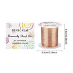 BENECREAT 20 Gauge 32 Yards Jewelry Beading Wire Tarnish Resistant Copper Wire for Beading Wrapping and Other Jewelry Craft Making - color: Copper, size: 20 Gauge