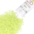 Miyuki Delica Seed Beads – Size 11/0 (1.6 mm), DB0860, Matte Chartreuse AB, 7.2 g, Approx. 1440 Beads, Made in Japan - color: DB0860 - Matte Chartreuse AB