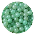 100pcs Natural Stone Beads 8mm Green Aventurine Round Genuine Real Stone Beading Loose Gemstone Hole Size 1mm DIY Charm Smooth Beads for Bracelets Necklaces Earrings Jewelry Making Crafts - color: Green Aventurine