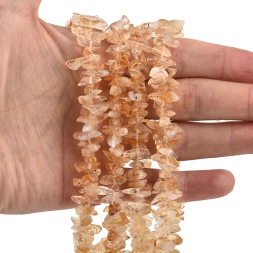 15.5 Inch 10-15mm Natural Citrine Gemstone Free Form Semi Precious Irregular Strand Drilled Stone Spacer Beads for Jewelry Making - color: Citrine 10-15mm