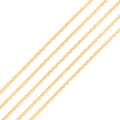BEADIA 18K Gold Plated O Chains 1.0mm 2 Meters for Jewelry Making Findings - color: O Chain, size: 1.0mm
