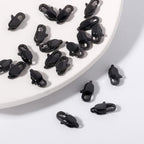 20PCS 11MM Black Lobster Clasps, 316 Stainless Steel Lobster Claw Clasps Bulk for Necklace Bracelet Jewelry Making DIY Craft - color: Black, size: 11MM