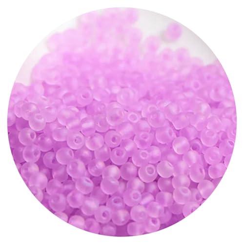 300pcs Matte Colorful Glass Frosted Beads 3mm, Glass Frosted Rice Beads Craft Bead for Jewelry Making Bracelets Necklaces DIY,M10 - color: M10, size: 300pcs-3mm