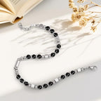 Womens Boho Adjustable Stackable Beaded Bracelets for Women Teen Girls Stainless Steel Natural Stone Link Bracelets for Women Non Tarnish Waterproof Handmade Bead Bracelet for Women Best Friend Bestie Mother Daughter Sister Gifts for Happy Birthday Grad G