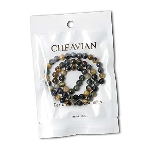 60PCS 6mm Natural Dream Tiger Eye Stone Round Loose Beads for Jewelry Making DIY Bracelet Necklace Materials 1 Strand 15" - color: Dream Tiger Eye, size: 6mm