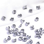 stino 100 Gram Metal Charms for Jewelry Making, Silver & Gold Plated, Bulk Pack for Bracelets, Necklaces, Crafts - color: Bubble Letter (52 Pcs）
