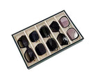 5 Slot High End PU Leather Velvet Drawer Divider Eyewear Storage Sunglasses Jewelry Show Tray Organizer - color: Blue-beige L5