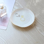 HOME SMILE Ring Dish Printed Ring，Engagement Engaged Wedding Bridal Gifts for Newly Engaged Friend,Daughter, Sister,Newlyweds,BFF - style: Ring