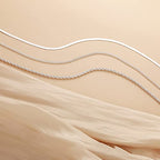 Freekiss Women's Layered Necklace Set - 3 Piece Dainty Gold Jewelry for Everyday Stacking | 14K Gold Plated Snake Chain, Rope Chain, Cuban Chain | Adjustable Length 14-18.5 Inch | Gift Ready - color: Silver, style: 3Snake+Rope+Cuban