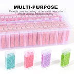 VTG Diamond Painting Storage Containers with 320 Grids Diamond Art Storage Bead Organizer Painting Accessories DIY Jewelry Craft - style: Four-layer small square bottle