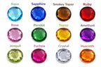 25mm Blue Sapphire A09 Flat Back Round Acrylic Rhinestones Plastic Circle Gems for Costume Making Cosplay Jewels Pro Grade Embelishments - 20 Pieces - color: Blue Sapphire A09