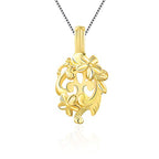 Flower Cage Pendants Crafting Charm for DIY Necklace Bracelet Jewelry Making Sterling Silver/Gold Plated - style: Gold Plated
