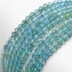 MJDCB 3mm Faceted Natural Apatite Round Loose Beads for Jewelry Making DIY Bracelet Necklace - color: Apatite