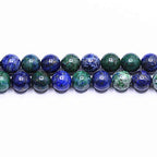 Natural Gemstone Loose Beads Smooth Round Approxi 15 inch DIY Bracelet Necklace for Jewelry Making (6mm, Chrysocolla) - color: Chrysocolla, size: 6mm
