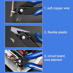 Flush Cutters, 2 PCS Micro Wire Cutters for Craft, Jewlery Making, Electronics, Plastic Models, Zip Tie Sprue Cutter
