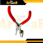 Bail Making Pliers with PVC Grip Handle | for Making S-Hooks, Ear Loops, Jump Loops, Bail, and More - German Stainless Steel ((J2) 13,16,20mm Loops) - size: (J2) 13,16,20mm Loops
