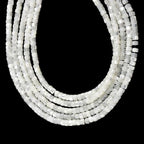 160pcs 4x2mm Natural Mother of Pearl Shell Heishi Disc Flat-Rondelle Spacer White MOP Loose Beads for Jewelry Making 15 Inch - color: Mother of Pearl Shell, size: 4x2mm