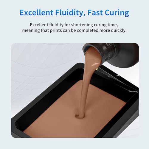 ANYCUBIC Upgraded 8K 3D Printer Resin, 3D Printing Resin with High Precision and Quick Curing & Excellent Fluidity for LCD 4K/6K/8K/12K/16K 3D Printing (Crimson Clay, 1kg) - color: Crimson Clay, size: 1kg