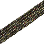 155pcs 4x2mm Natural Dragon Blood Jasper Disk Rondelle Spacer Stone Semi Precious Gemstone Loose Beads for Jewelry Making 15 Inch - color: Dragon Blood Jasper