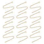 UNICRAFTALE 24pcs About 90mm Golden Ear Threads Hypoallergenic Stainless Steel Ear Threads Earring Threader with Loop for Jewelry Earring Making 0.8mm Pin - color: Golden, size: 90mm