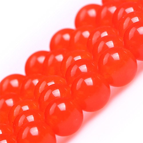 Orange Jade Beads for Jewelry Making Gemstone Semi Precious 6mm Round 15" JOE FOREMAN - color: 6mm/orange jade