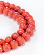 8mm Glass Beads 46PCS Glass Beads for Jewelry Making Charm Round Loose Bead for Bracelet Making Kit (Red Glass) - color: Red Glass