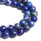 4MM 88PCS Natural Stone Blue Lapis Lazuli A Grade Gemstone Beads for Jewelry Making DIY Bracelet Crystal 1 Strand - color: Blue Lapis Lazuli, size: 4mm