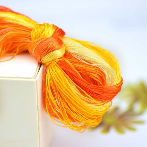 8 Skeins Mulberry Silk Floss Embroidery Thread Floss-Cross Stitch Threads China Silk Woven Jewelry Threads DIY Sewing Kits (04) - color: 04