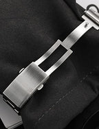 watchdives Watch Buckle 16mm/18mm/20mm/22mm Fold Safety Milled Clasp Replacement Stainless Steel Watchband Clasp (Silver, 16mm) - color: Silver, size: 16mm