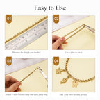 Jabogrii 16.4 Feet Gold Stainless Steel Jewelry Making Chain Bulk Craft Twisted Chain on Spool with Lobster Clasps and Jump Rings for Jewelry Making - color: Twisted Gold