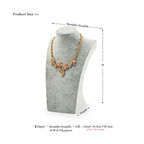 Oirlv Velvet 3-Dimensional Jewelry Stand Necklace Pendant Chain Jewelry Bust Display Holder/necklace bust (H:11.42") - size: H11.42"