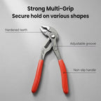 2pc Groove Joint Plier, Adjustable Pliers Multi-Purpose Water Pump Pliers, Tongue And Groove Plier, V-Jaw, Chrome-Vanadium Steel,Slip Joint Plier Set For Craftsman Lineman Engineer(7+10inch) - style: 7+10 inch