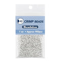 Beadalon Crimp Beads, Size #2, Silver Plated, 1 oz, Approx. 900 pc - color: Silver, size: Size #2, 900 Pc