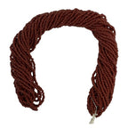 11/0 Glass Seed Beads, 12 String Hanks, Small Craft Beads, 2 mm (Brown) - color: Brown