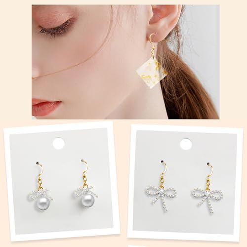 160 PCS/80 Pairs 18K Gold Tone Plated Earring Hooks Hypoallergenic Ear Wires Fish Hooks with 100 PCS Clear Silicone Earring Backs and 100 PCS Jump Rings Gold Earring Finding for DIY Jewelry Making - color: C style-18K Gold Earring Hooks