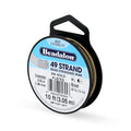 Beadalon 49 Strand Stainless Steel Bead Stringing Wire, .018 in / 0.46 mm, Gold Plated, 10 ft / 3.1 m - color: Gold Plated, style: .018 in / 0.46 mm, 10 ft / 3.1 m