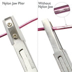 The Beadsmith Flat Nylon Jaw Pliers, 5.5 inches (139mm), Comfort Grip Handle with Double Leaf Springs - style: Flat Nylon Jaw