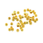 Beadalon Crimp Beads, Size #2, Gold Color, 1.5 g, Approx. 45 pc - color: Gold, size: Size #2, 45 pc