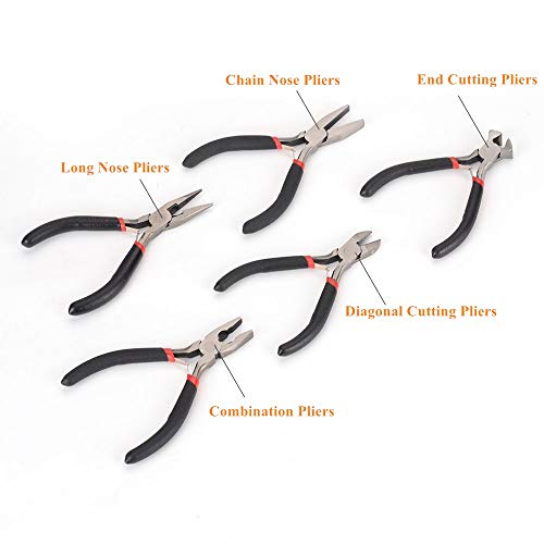 FLZOSPER Mini End Cutting Pliers，4.5-inch CR-V Multifunction Precision Wire Flush Cutting Pliers Stripper Hand Jewellery Making Tool Beading Side Cutter Clippers